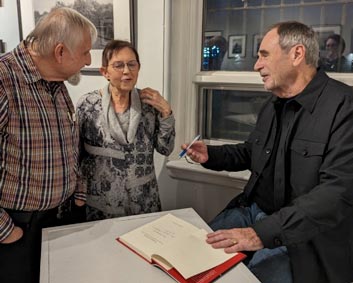 David Rabinovitch signs book Jukebox Empire in Morden Manitoba