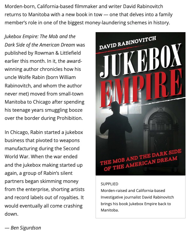 Winnipeg Free Press mentioned Jukebox Empire in 