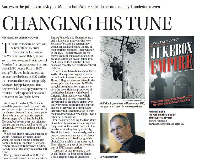 Changing His Tune - Article in the Winnipeg Free Press